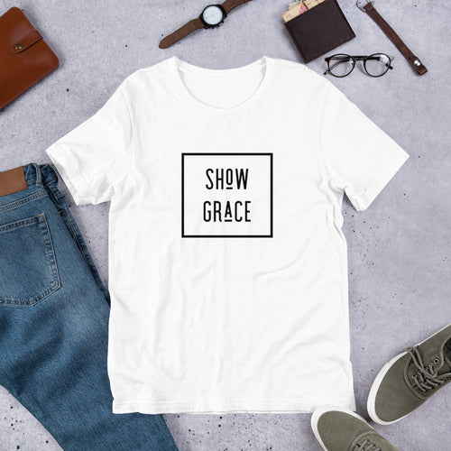 Grace Black Short-Sleeve Unisex T-Shirt