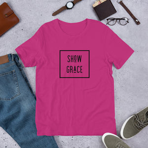 Grace Black Short-Sleeve Unisex T-Shirt