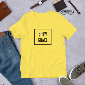 Grace Black Short-Sleeve Unisex T-Shirt