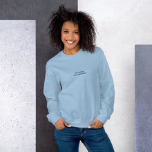 Load image into Gallery viewer, Baby Blue Not Perfect But Intentional Embroidered Unisex Sweatshirt